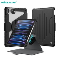 Nillkin Detachable Bumper SnapSafe Case For iPad Pro 12.9 2022 / 2021 / 2020 Case Magnetic Leather Smart Cover With Pen Slot