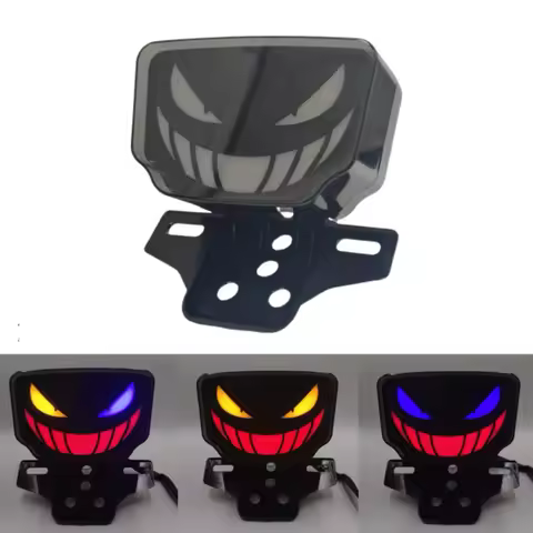 Replacement Tail Light and Turn Signal Assembly for Motorcycle Devil Style Compatible with For TMX12