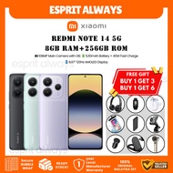Redmi Note 14 5G 8GB RAM + 256GB ROM | 6.67″ AMOLED 120Hz | 108MP+20MP | 5110mAh 45W | 1 Year Xiaomi