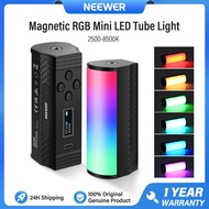 NEEWER Đèn cầm tay từ tính Đèn LED mini RGB đầy đủ Đèn ống máy ảnh có thể điều chỉnh độ sáng 2500-85