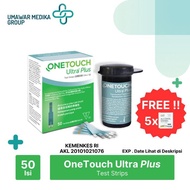 ORIGINAL OneTouch Ultra Plus isi 50 One Touch Isi ulang Test Strip