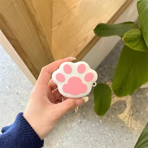 Cute Cat Paw For Samsung Galaxy Buds FE Case Cartoon Funny Case for Galaxy Buds 2 Pro/buds Live/buds