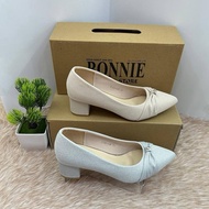 BONNIE KASUT HEELS 8156-11A COLOUR SILVER L.GOLD TUMIT 2INCI