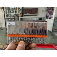 5) 五条经文不锈钢佛牌扣，1包15支佛牌扣（Stainless steel )