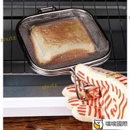 304不鏽鋼三明治熱壓烤網夾 家用土司口袋三明治模具早餐工具
