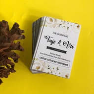 Print Wedding Thank You card souvenir Exchange Coupon | Series 1