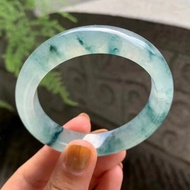 冰種 天然翡翠 緬甸 A玉 玉鐲 • 冰種飄花翡翠福鐲