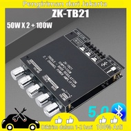 Zk TB21 Audio Amp Module ZK MT21 50WX2+100W Stereo Bluetooth Amplifier Tpa3116d2 Amplifier Module