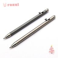 ROXUL Keychain Pen, Titanium Alloy Mini Size Bolt Pen, Multi-functional Refillable Portable EDC Pen 