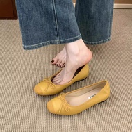 TT Flat Ballet Shoes Women's Shoes 2025 Summer Bowknot Boat Shoes