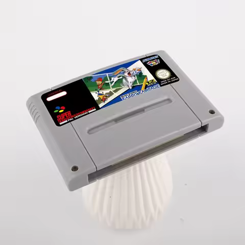 Retro Bugs Bunny -Rabbit Rampage Action Game for SNES 16 Bit Game Card for EUR PAL Version SNES vide