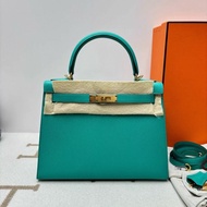 愛馬仕 Hermes Kelly28 維羅納綠 金扣 D刻 配件全套