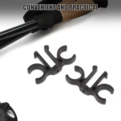 5Pcs Trekking Pole Clip Universal Fit for Trekking Hiking Ski Poles Walking Sticks Convenient Storag