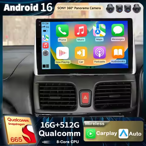 Android 16 for Nissan Sentra 5 B15 1999 - 2006 2K QLED Android Car Radio Multimedia Video Player Ste