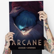 ARCANE A3 A4 Glossy Coated Posters League of Legends Poster VI JINX CAITLYN JAYCE MEL VIKTOR SILCO