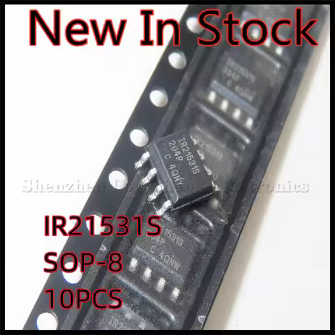 10PCS/LOT IR21531STRPBF IR21531S IR21531 IRS21531S IR21531 SOP-8 SMD Bridge driver IC chip New In St