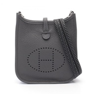 【二手】愛馬仕 HERMES Evelyne TPM Ardoise 皮革單肩背包 女士全新未使用