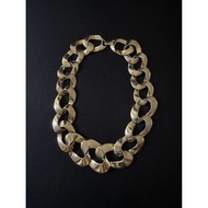 Unsigned Goldtone Statement Necklace