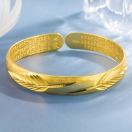 925 Sterling Silver 18K Gold Leaves Open Cuff Bracelet Bangle For Women Men Fashion Jewelry Party Gift