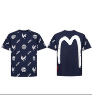 福神 Evisu 雄鷹飛鷹滿印情侶圓領短袖 T 恤