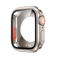 ZUZG Screen Protector Cover for Apple Watch 45mm 41mm Hard PC Front Rear Bumper Case for iwatch 9 8 