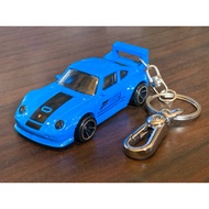 GANTUNGAN Hot Wheels Forza Horizon 4 Porsche 911 GT2 Custom Keychain