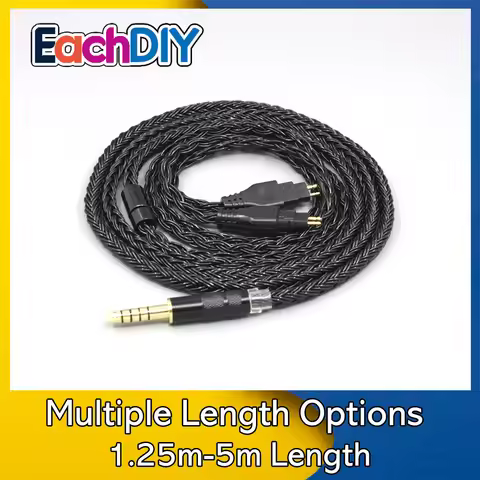 16 Core Black OCC Earphone Cable For Sennheiser HD580 HD600 HD650 HDxxx HD660S HD58x HD6xx Headphone