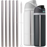Metal Straw for Owala, Metal Straw for Owala 40oz 32 oz 24 oz 19oz 16oz 14oz 12oz, With 1 Straw Clea