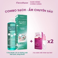 Combo Nước rửa và dưỡng mắt Novotane Exteen 250ml & Nước mắt nhân tạo dưỡng ẩm mắt hằng ngày Novotan