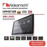 Nakamichi NAM5730-8 Core CPU 4ram64gb Android Player WiFi 4G 2K Display Hi-Res Audio