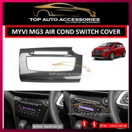 MYVI G3 2018-2024 AIRCOND SWITCH COVER CARBON FIBER / WOOD DESIGN / AIRCOND PANEL COVER / AIR COND C