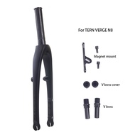 SILVEROCK MINI-N8 Carbon Fork 20in 406 22" 451 V Brake 74mm Caliper with Folding Mount for TERN Verg
