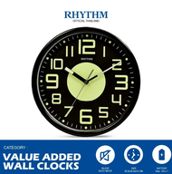 นาฬิกาติดผนัง RHYTHM นาฬิกาแขวนผนัง นาฬิกาสไตล์ Loft เข็มเรืองแสง ขนาด 25.5 ซม.