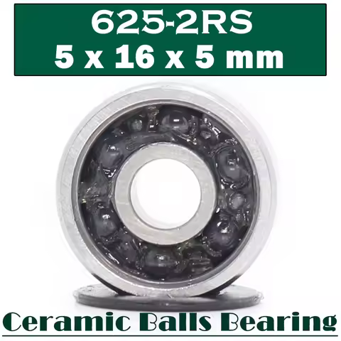 625 Hybrid Ceramic Bearing 5*16*5 mm ( 1 PC ) Industry Motor Spindle 625HC Hybrids Si3N4 Ball Bearin