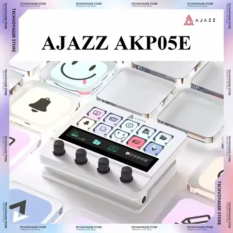 AJAZZ AKP05E Mini Keyboard USB Desktop Macro Keyboard Multimedia Multi-Function StreamDock Laptop Co