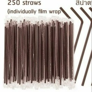 Bendable Tube Size 8 Mm (Brown Plastic Cover All Envelopes) Length 23.5 Cm. Use To Suck Water Drinks