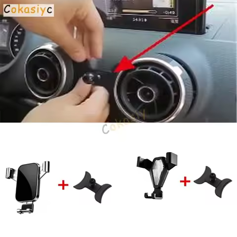 1Set ABS Material For 2014-2020 Audi A3 8V1 8VK Special Car Phone Holder Fixed Bracket Stand Mobile 