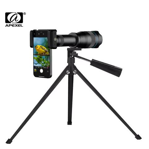 APEXEL 60X Professional Mobile Telephoto Lens 36X Monoculars Long Range 20-40X Zoom Telescope With M