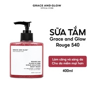 Sữa tắm scrub tẩy da chết Grace and Glow Rouge 540 Scrub Solution body wash