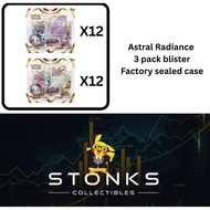 Pokemon TCG Astral Radiance 3 pack blister (Factory sealed case of 24 blisters)