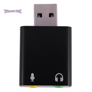 7.1-Channel Aluminum Alloy Usb Sound Card Computer External Sound Card Usb7.1 Sound Card Analog Soun