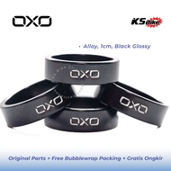 Ring Spacer Sepeda Fork OXO 10mm 1cm Hitam Headset Stem Peninggi Stang