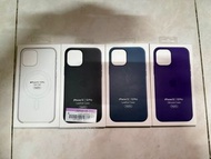 Iphone 12 pro 原廠皮革保護殼 藍色