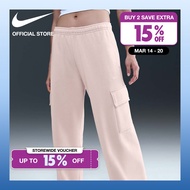 Nike Womens Sportswear Phoenix Fleece Cargo Sweatpants - Silt Red [IM7489-667]