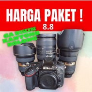 JUAL PAKET PASTI HEMATNYA BODY NIKON D610/LENSA NIKON AFS 14-24MM F2.8/LENSA NIKON AFS 24-70MM F2.8/