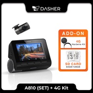 70mai A810 4K Dash Cam Dual Vision Car Recorder with GPS ADAS