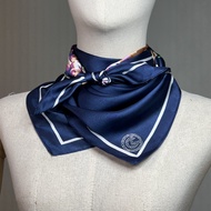 LOF FI CIEL Scarf Silk 100% ผ้าพันคอ พิมพ์ลายสีสันสดใสใช้ได้หลายโอกาส (FL5MDB)