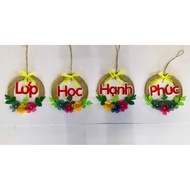 4-word door hanging set