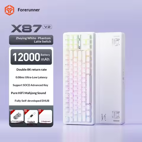 Eweadn X87 V2 Wireless Tri Mode Custom Mechanical Keyboard 8k Polling Rate Low Latency Rgb Backlit 1