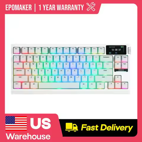EPOMAKER G84 PRO 80% QWERTY ANSI US Layout Hot-Swap Tri-Mode Ergonomic Mechanical Gaming Keyboard fo